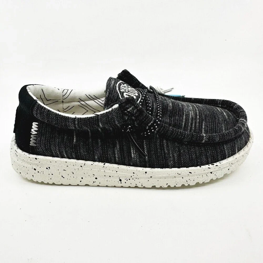 Hey Dude Wally Toddler Stretch Black Toddler Size 7 Casual Shoes